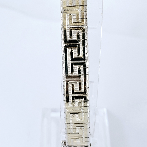 Vintage Two-toned Greek Style Bracelet! 14k/925! - Picture 12 of 14